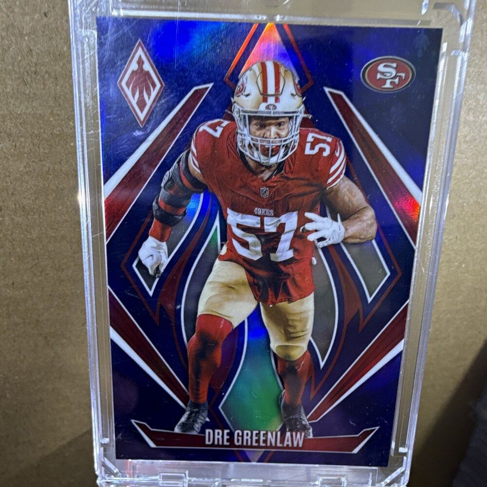 2024 Panini Phoenix Football Dre Greenlaw 49ers #53 Serial Numbered 46/50